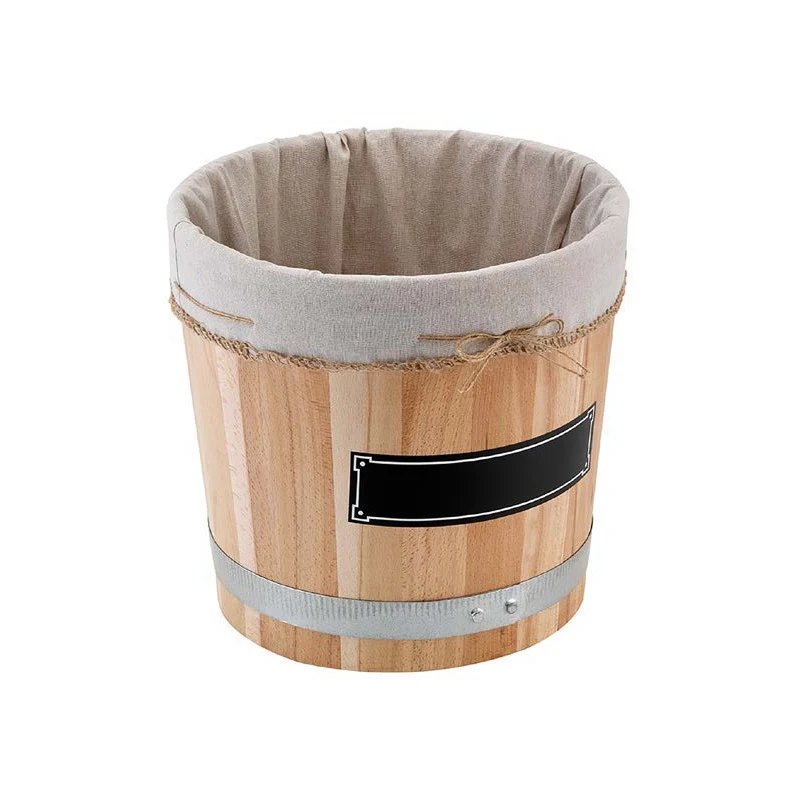 Contenitore a barile in legno con coperchi e accessori SECTJB3834