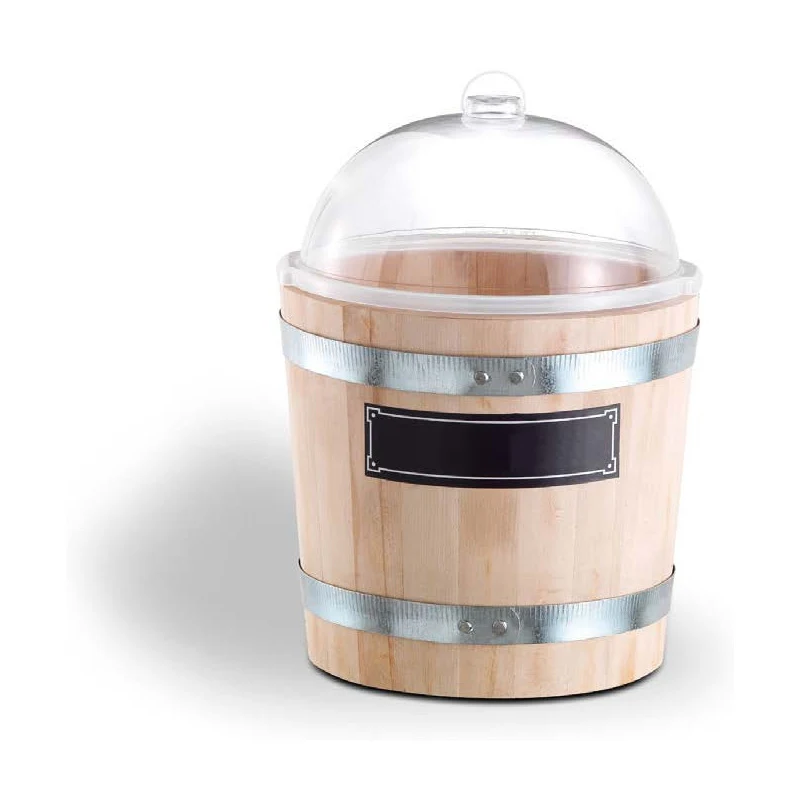 Contenitore a barile in legno con coperchi e accessori SECTSC2004