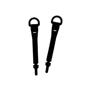 Coppia di D-Clip Zebra per Tracolla su Guscio Exoskeleton ET40 e ET45 (SG-ET4X-DCLIPS-01) - vista prodotto