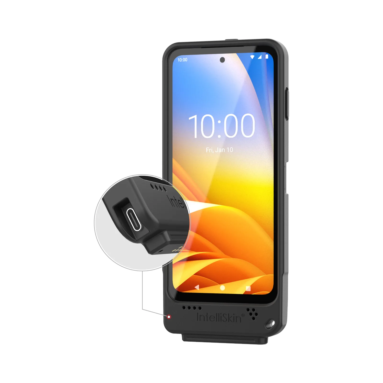 Custodia IntelliSkin RAM Mounts con porta USB-C per Zebra EM45 with External USB-C Port (RAM-GDS-SKIN-ZE37-C)