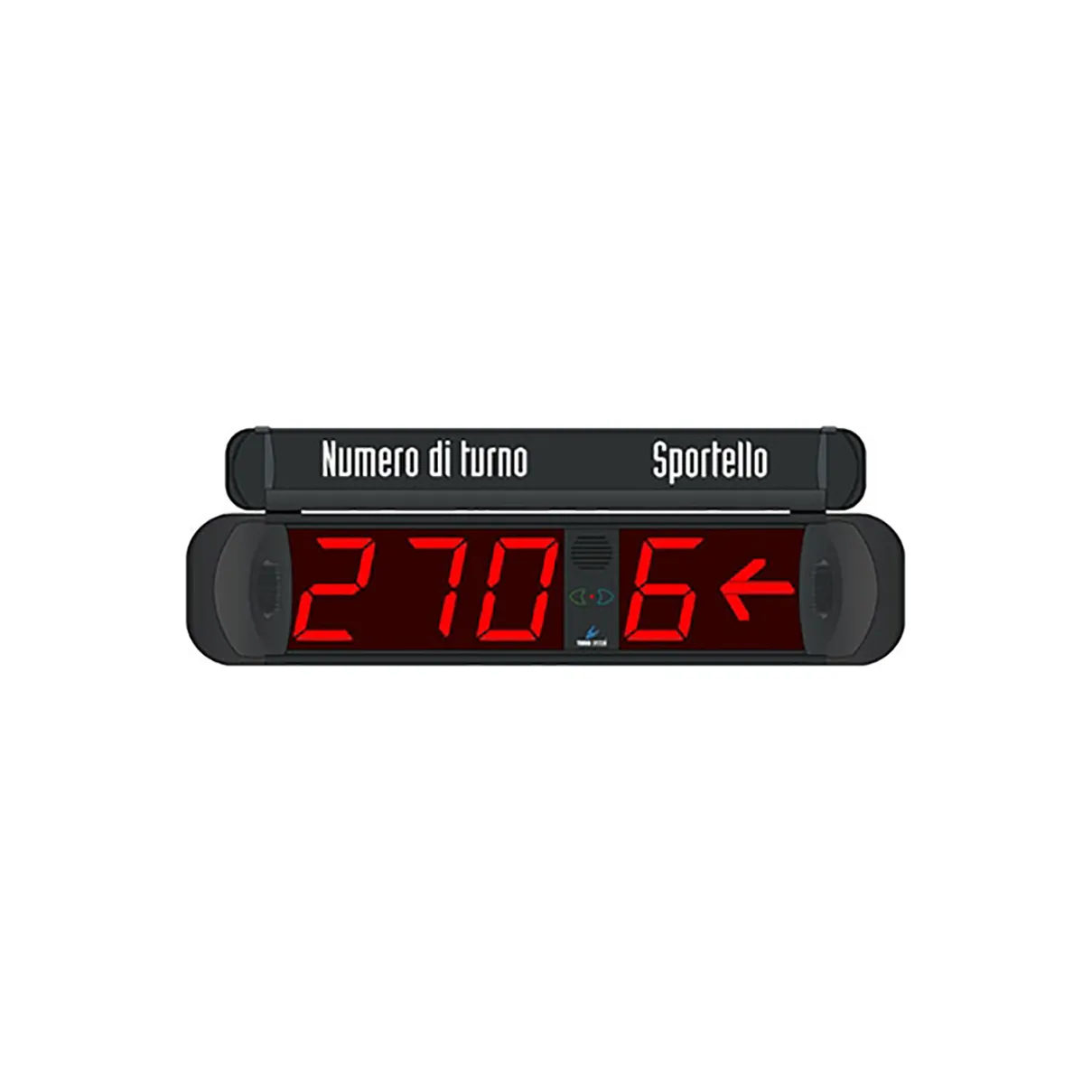 Display Eliminacode 3 Cifre MP-MD31 + Indicazione Sportello - vista frontale