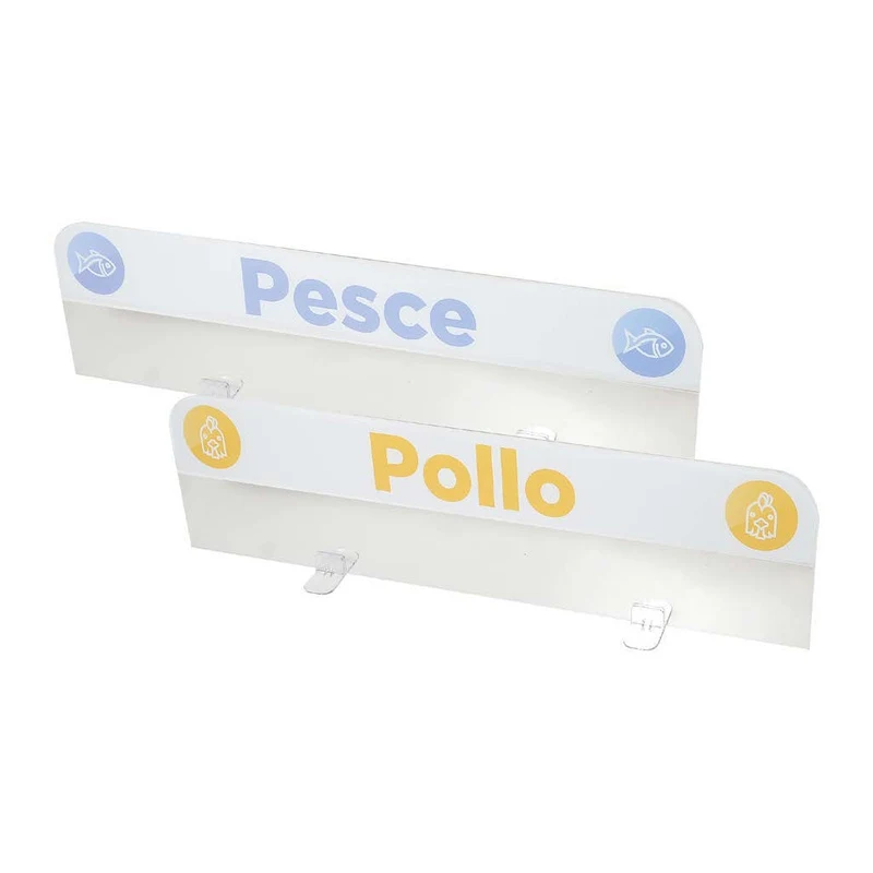 Divisore in plexiglass stampato con scritta, ad incastro, 3 mm, 60 × 30 H cm SEDVR630XX