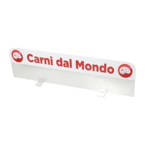 Divisore in plexiglass stampato con scritta, ad incastro, 5 mm, 60 × 15 H cm SEDV5615XX