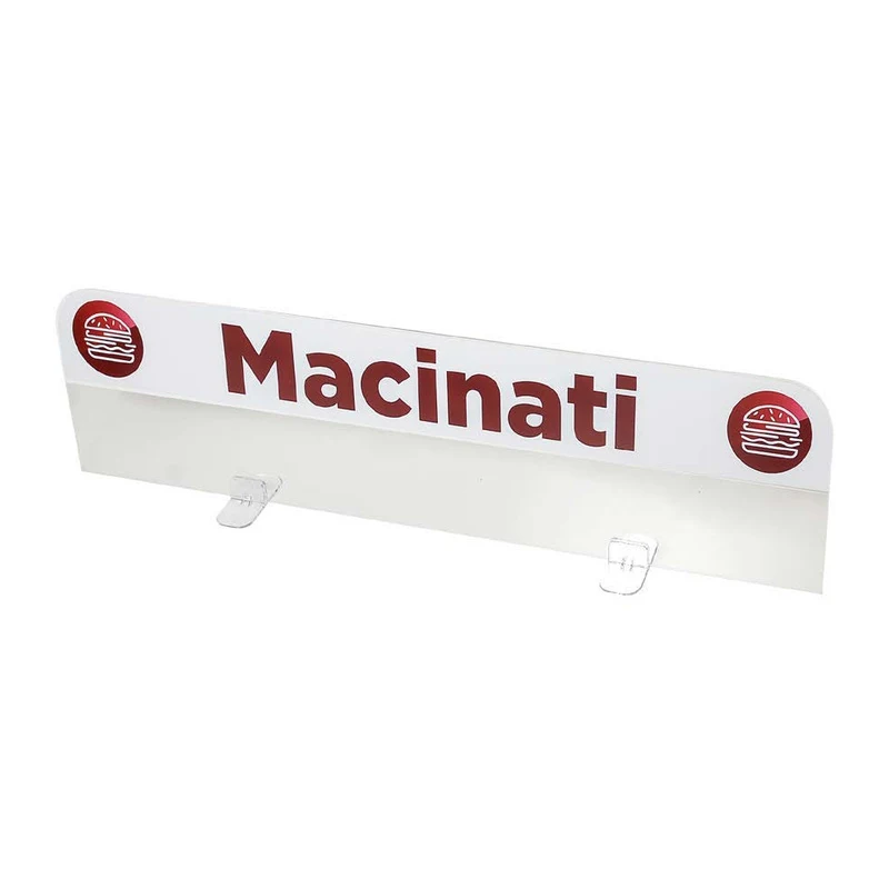 Divisore in plexiglass stampato con scritta, ad incastro, 5 mm, 70 × 15 H cm SEDV5715XX