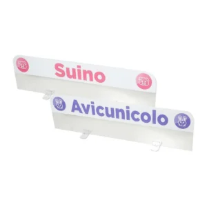 Divisore in plexiglass stampato con scritta, ad incastro, 5 mm, 80 × 15 H cm SEDV5815XX