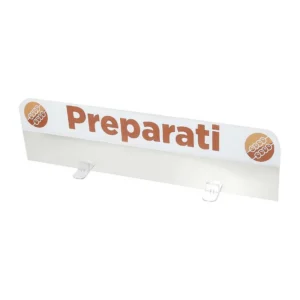 Divisore in plexiglass stampato con scritta, ad incastro, 5 mm, 80 × 30 H cm SEDV5830XX