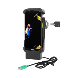 Dock di Ricarica RAM Mounts con serratura a chiave, per dispositivo senza guscio protettivo per Zebra TC201 & TC22/TC27 (RAM-HOL-ZE24PL-1U)
