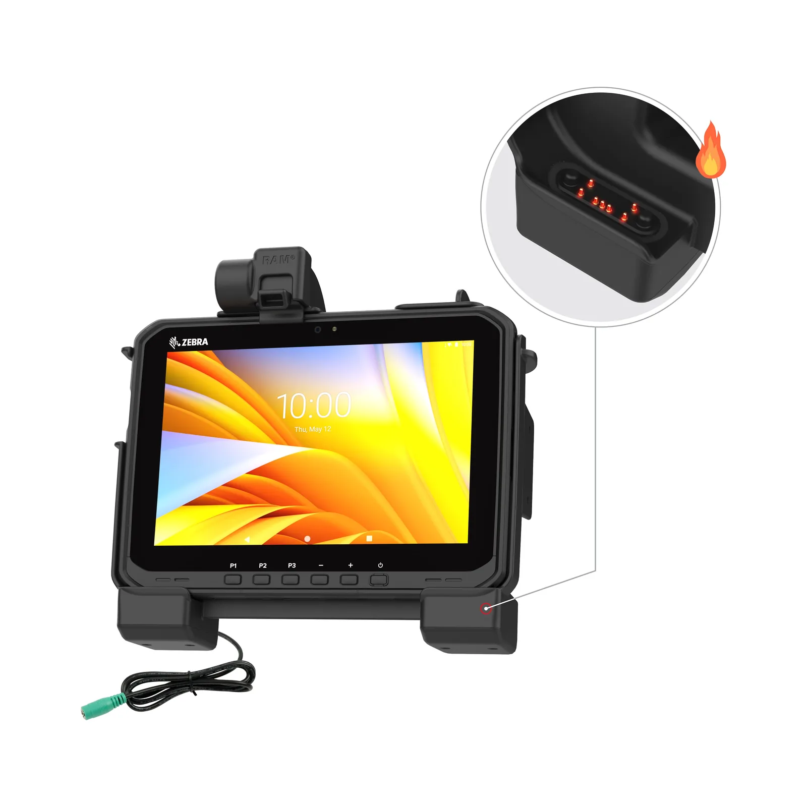Dock di Ricarica RAM Mounts per Zebra ET6x (RAM-HOL-ZE25PHU)