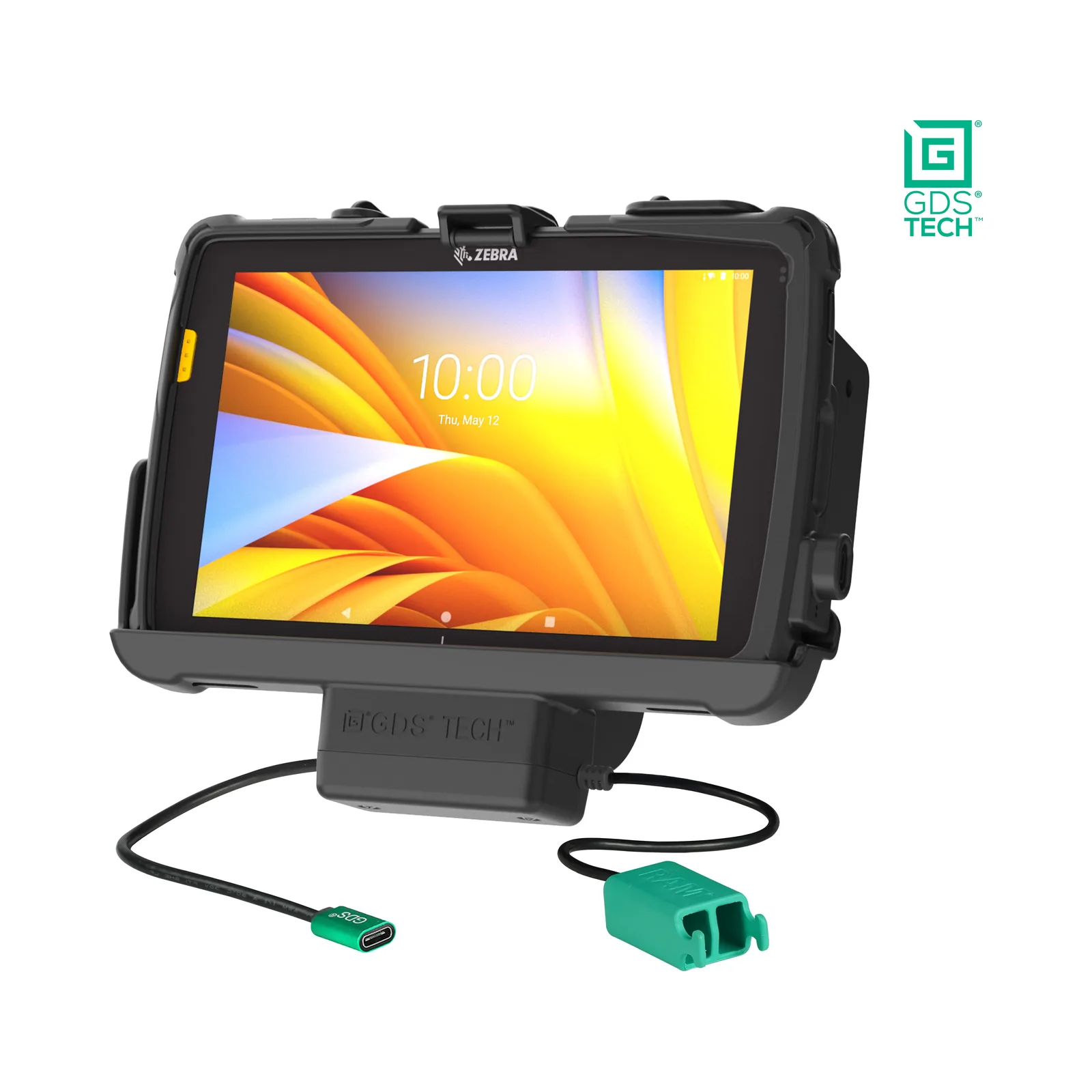 Dock GDS RAM Mounts con ricarica e due porte USB per Zebra ET4x 8" with IntelliSkin® (RAM-GDS-DOCK-ZE20PD2U)