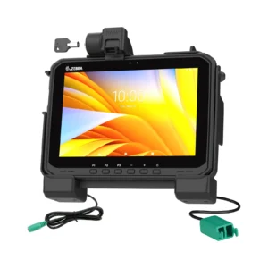 Dock RAM Mounts con ricarica e due porte USB, con serratura a chiave per Zebra ET6x (RAM-HOL-ZE25PD2LU)