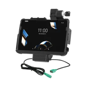 Dock Rinforzato Tough-Dock RAM Mounts con ricarica e dati, con serratura a chiave per Zebra ET4x 10" (RAM-HOL-ZE21PDKLU)