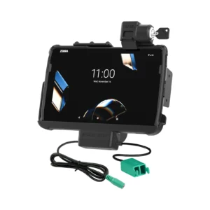 Dock Rinforzato Tough-Dock RAM Mounts con ricarica e due porte USB, con serratura a chiave per Zebra ET4x 10" (RAM-HOL-ZE21PD2KLU)