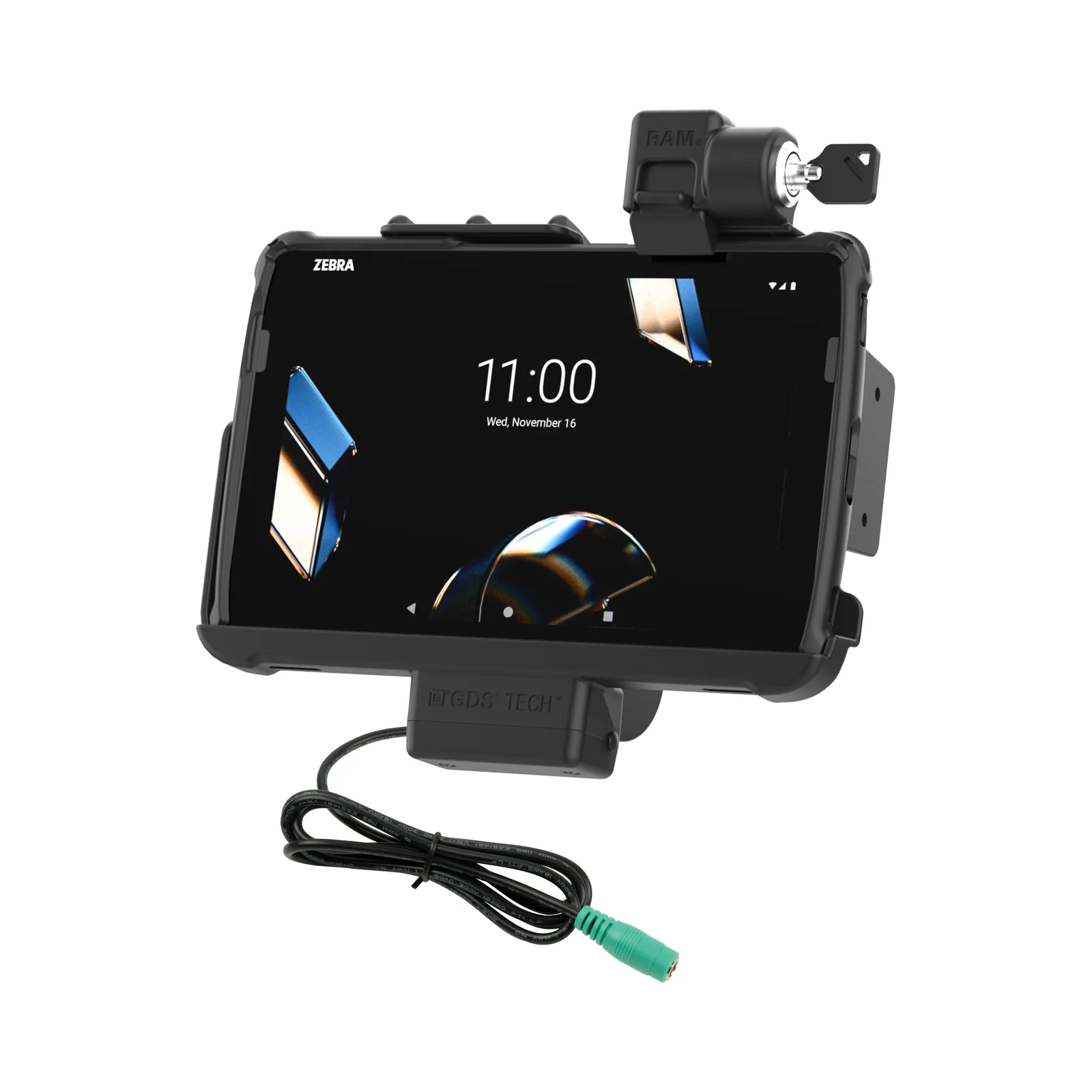 Dock Rinforzato Tough-Dock RAM Mounts con serratura a chiave per Zebra ET4x 10" (RAM-HOL-ZE21PKLU)