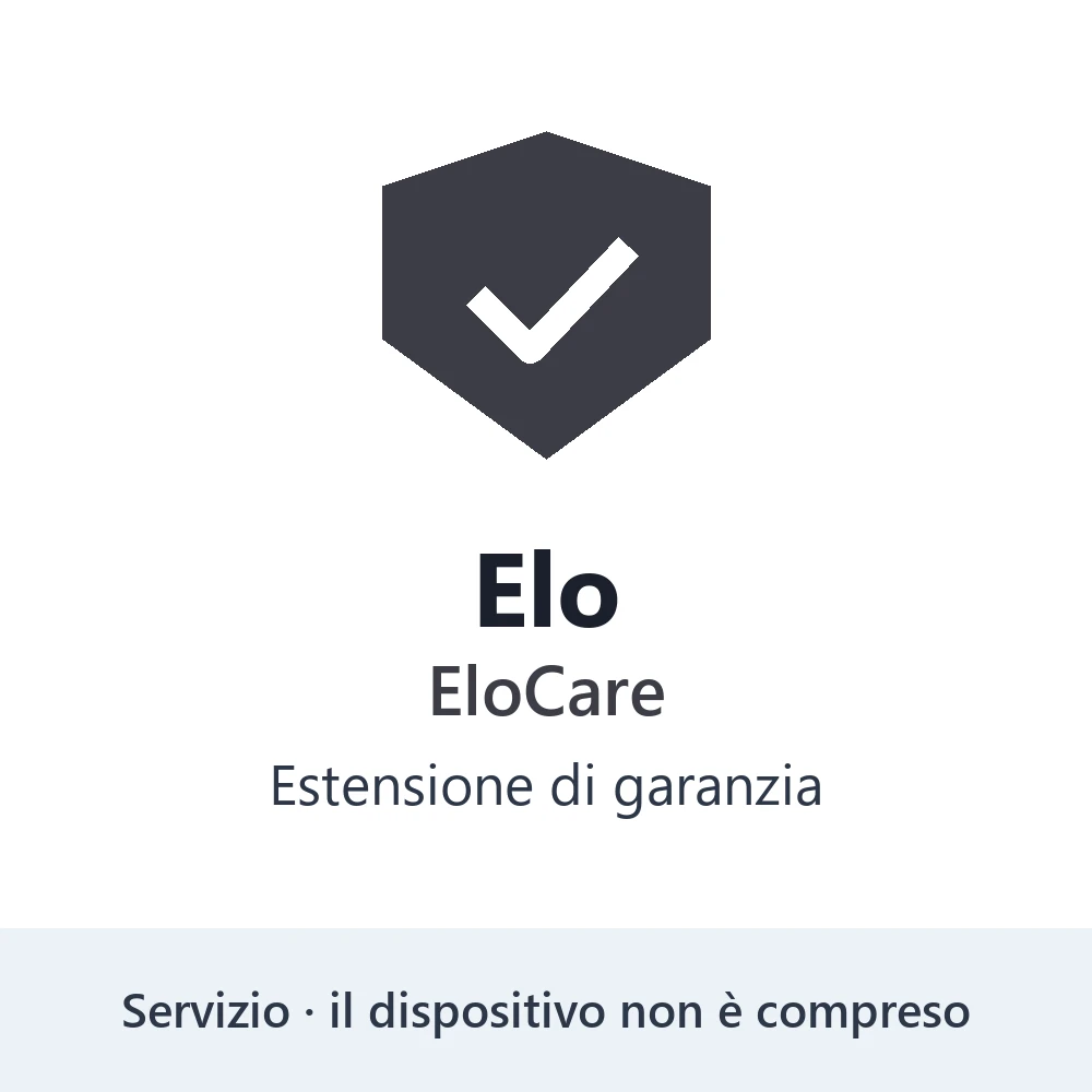 Estensione di garanzia Elo: servizio, il monitor non è compreso