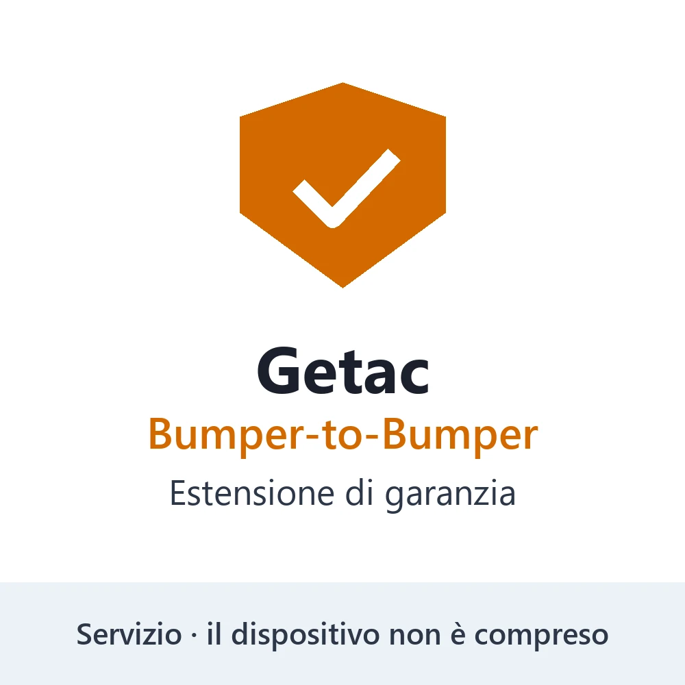 Estensione di garanzia Getac: servizio, il tablet non è compreso