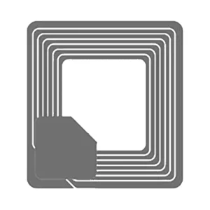 Etichetta adesiva trasparenti Micro PST Serie 2410 25,4x23,7 mm - vista fronte