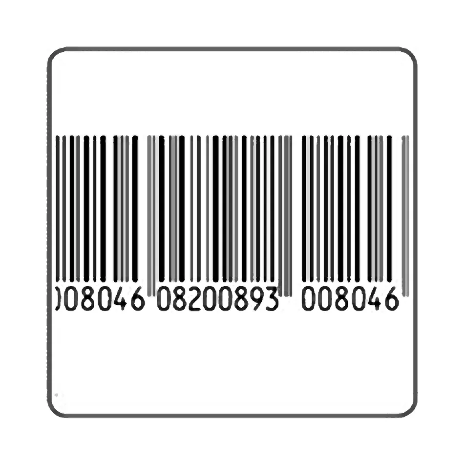 Etichetta Antitaccheggio Checkpoint 5x5 Economy RF - Pre-stampate Finto Barcode, Disattivabili - vista fronte