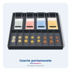 Inserto portadenaro antracite Anker per cassetti MDX16 e MDX39 (29101.102-0907) - immagine illustrativa