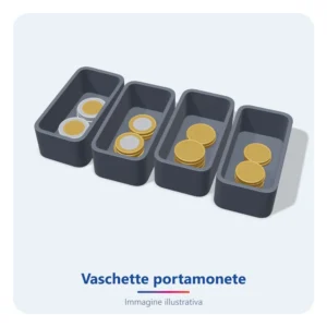 Vaschette per monete APG per cassette E3960, 8 pezzi (EPK-460-15J-03-BX) - immagine illustrativa