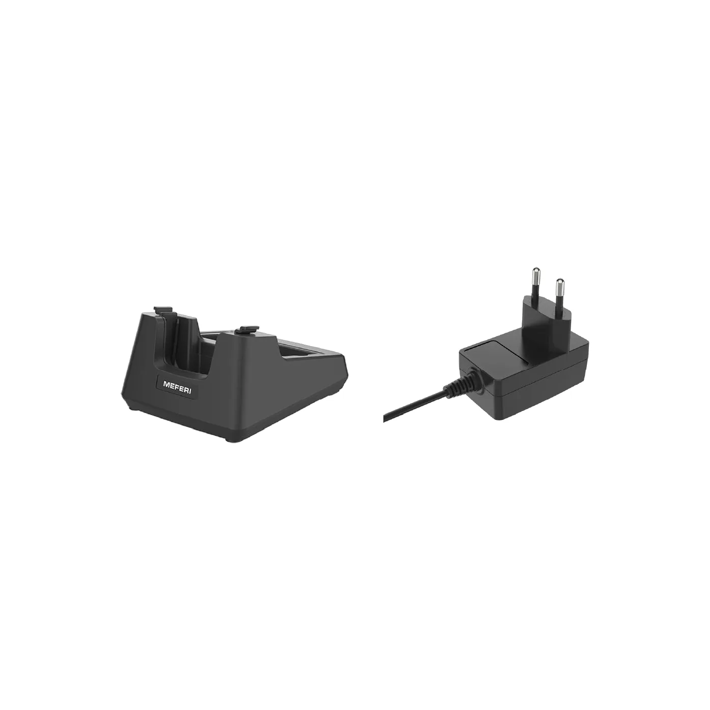Kit base di ricarica a 1 posto con alimentatore europeo Meferi per ME40K (ME40K-SCRD01KIT-EU-01) - vista prodotto