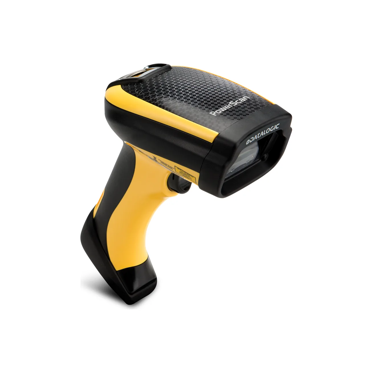 Lettore Datalogic PowerScan PD9500 - vista tre quarti da destra, testa in alto