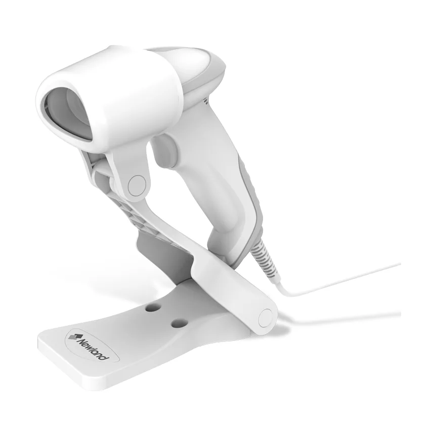 Lettore Newland HR32 Marlin II HC - vista nel supporto pieghevole bianco