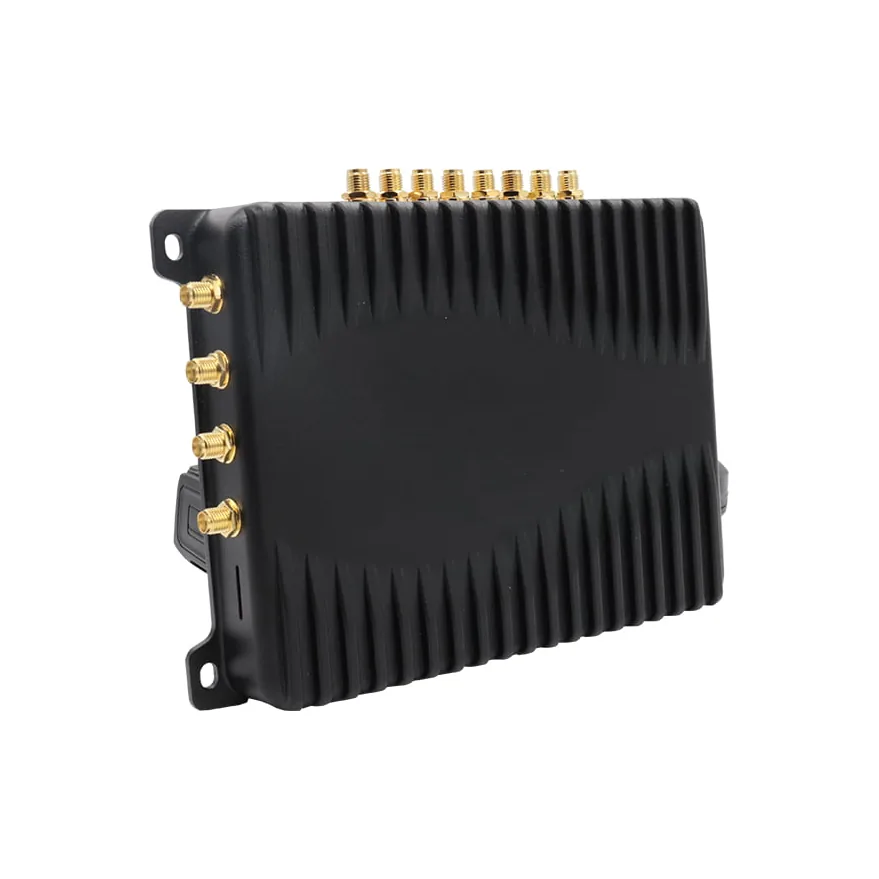 Lettore RFID Urovo FR1000 - vista di tre quarti con le antenne