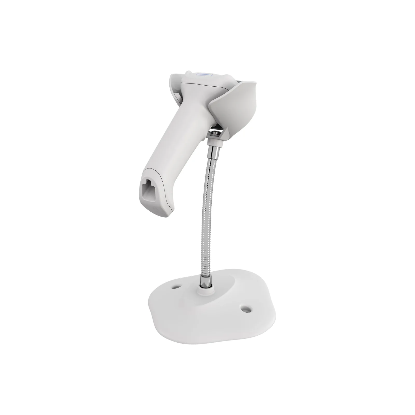 Lettore Zebra DS8208-HC - vista su supporto a collo d'oca (accessorio), retro-sinistra