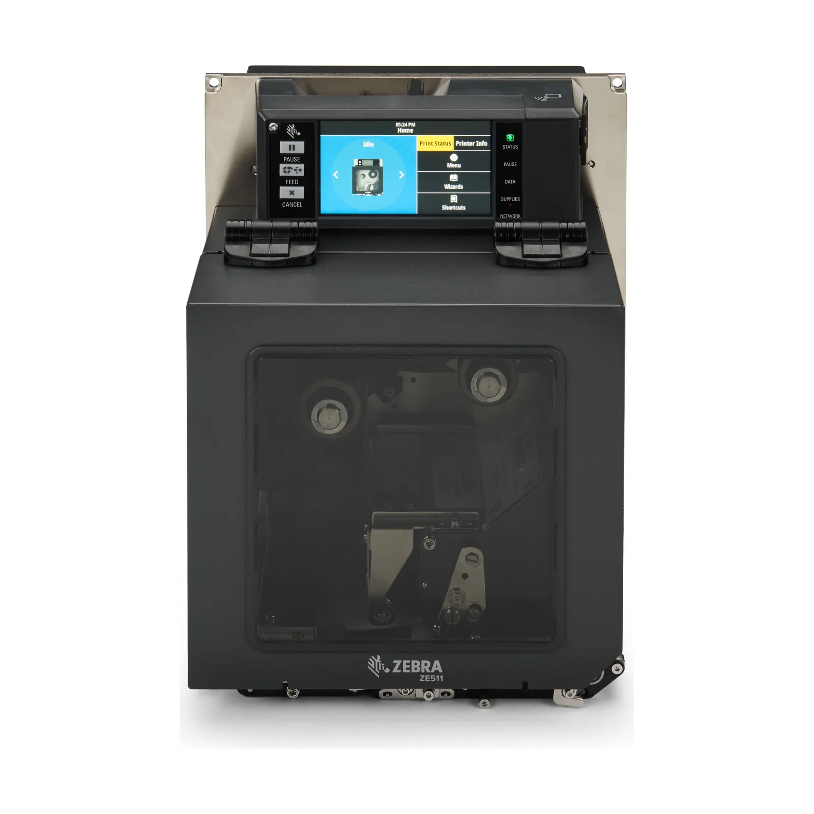 Motore di Stampa Zebra ZE500 - vista ZE511 fronte dritto: display touch a col