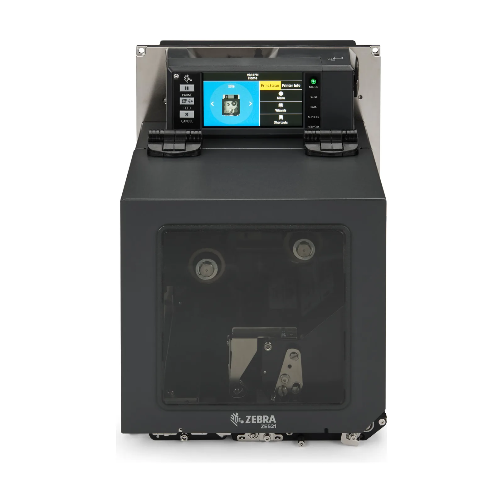 Motore di Stampa Zebra ZE500 - vista ZE521 fronte dritto: display touch a col