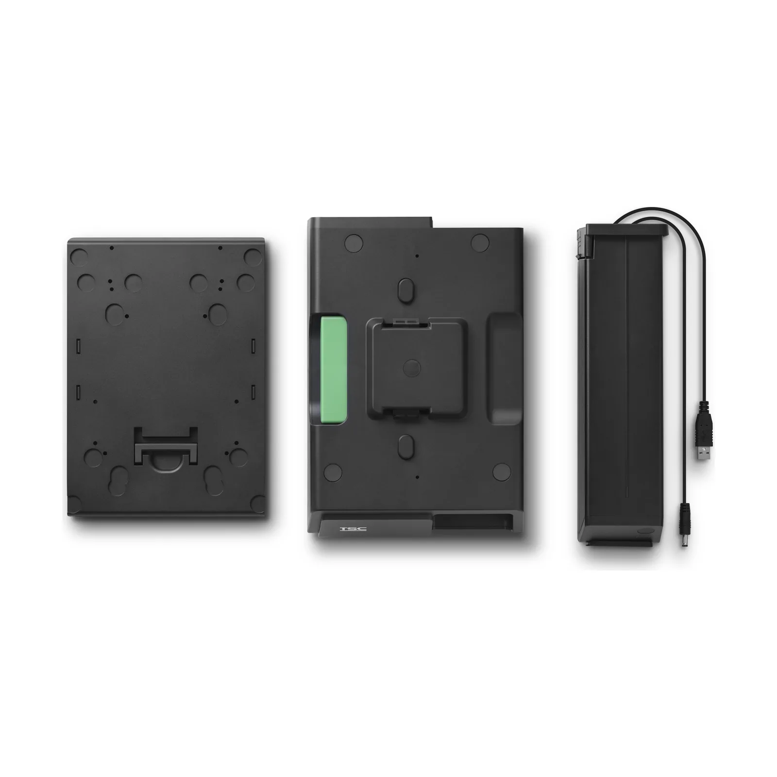 Pacco batteria BP-4000 con Essential Kit TSC per serie TH e DH (BP-4000-0001) - vista piastra base e batteria