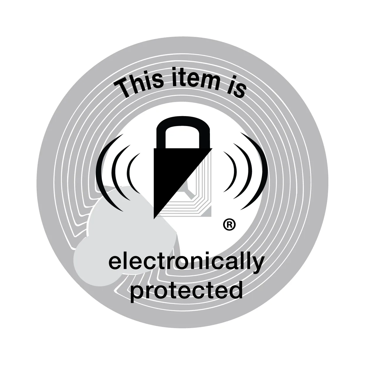 Protezione Antitaccheggio Serie Specialty 2928 XP Micro Round 28mm RF Trasparente Black Lock