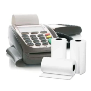 Rotoli termici per POS 57x20 con terminale di pagamento