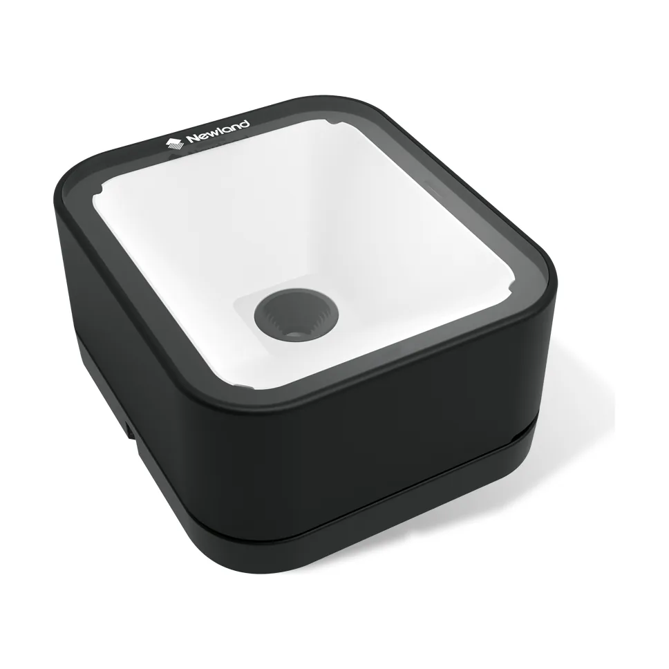 Scanner Newland FR27 Urchin - vista tre quarti dall'alto, nero