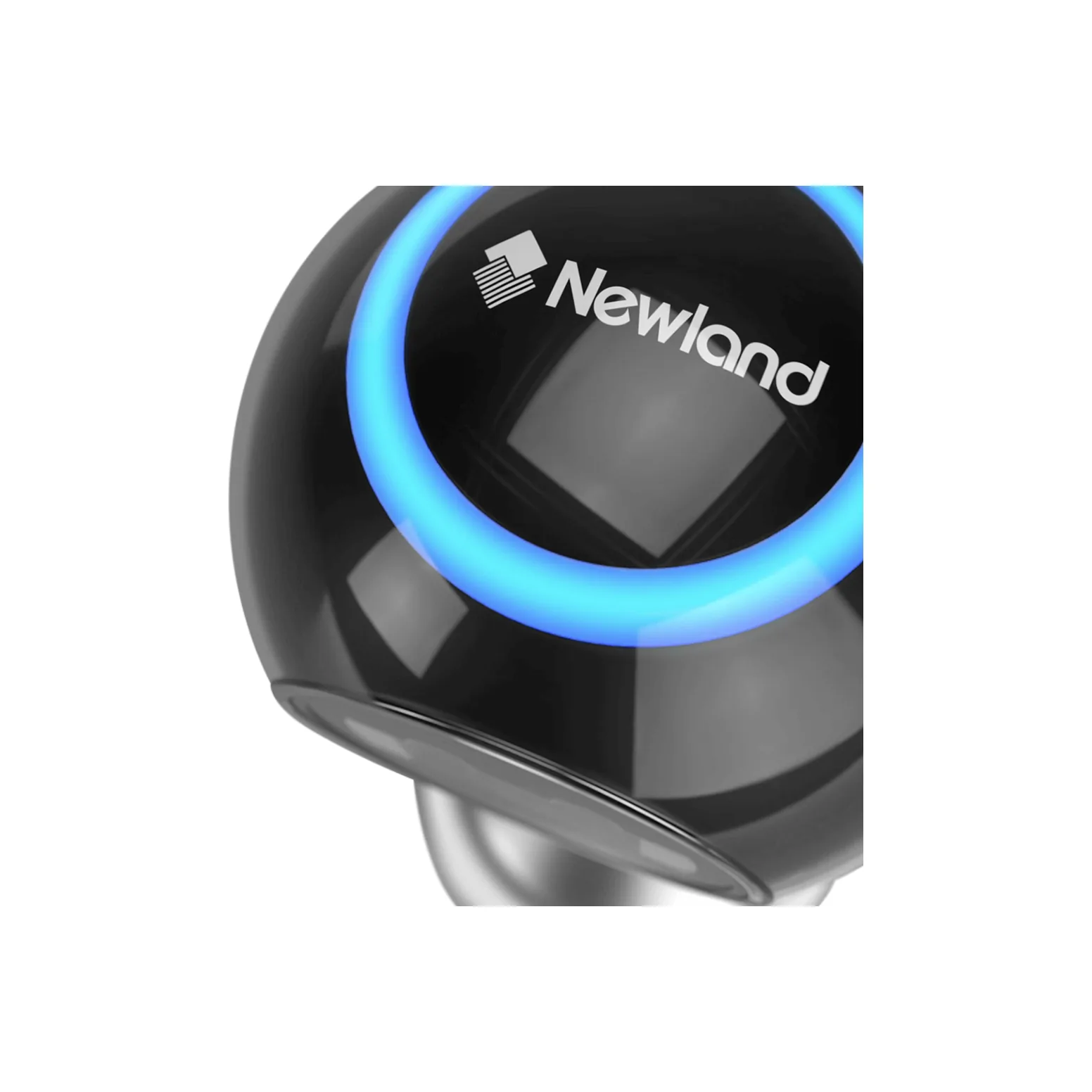 Scanner Newland FR50 Pearl - vista dall'alto, base illuminata