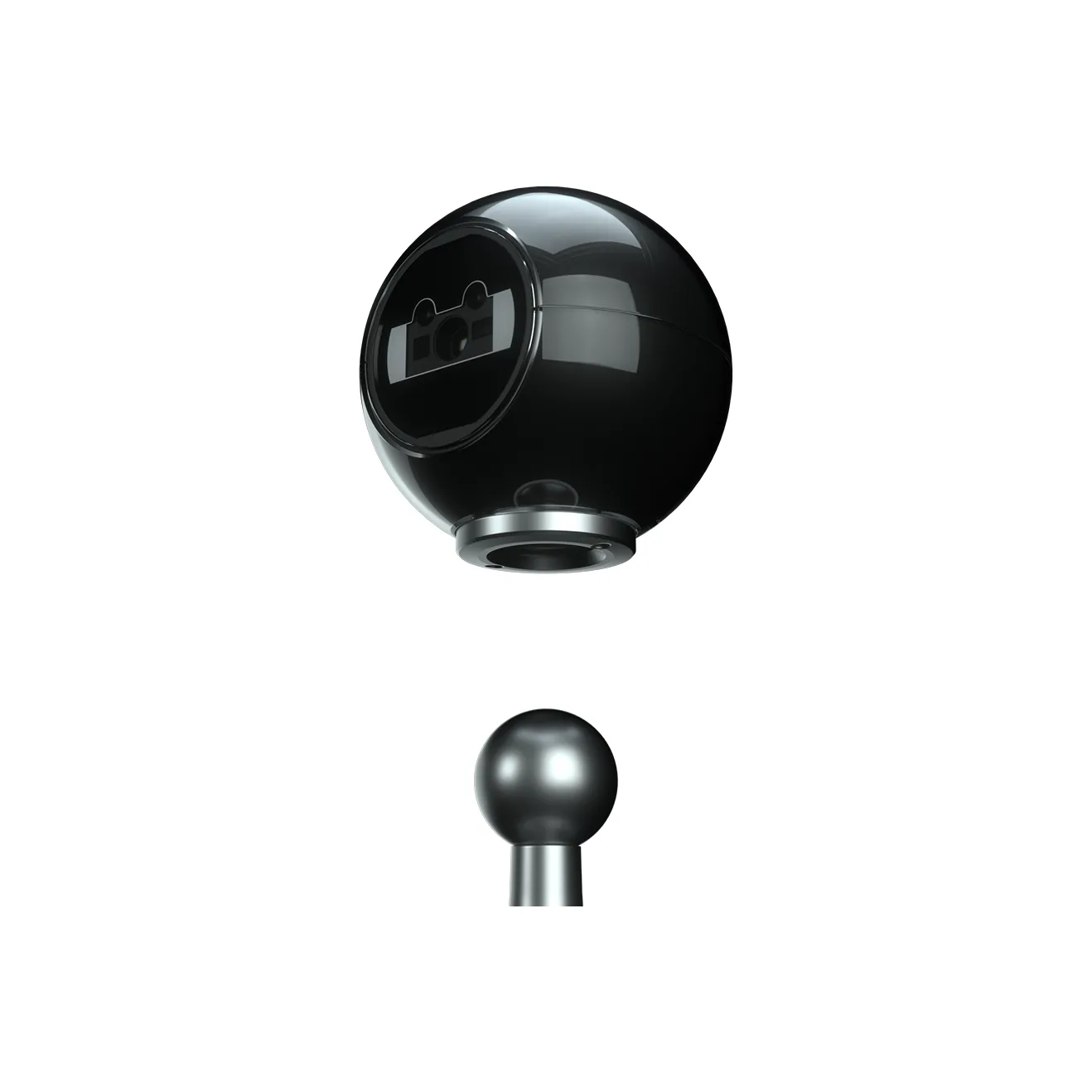 Scanner Newland FR50 Pearl - vista prospettiva su base magnetica