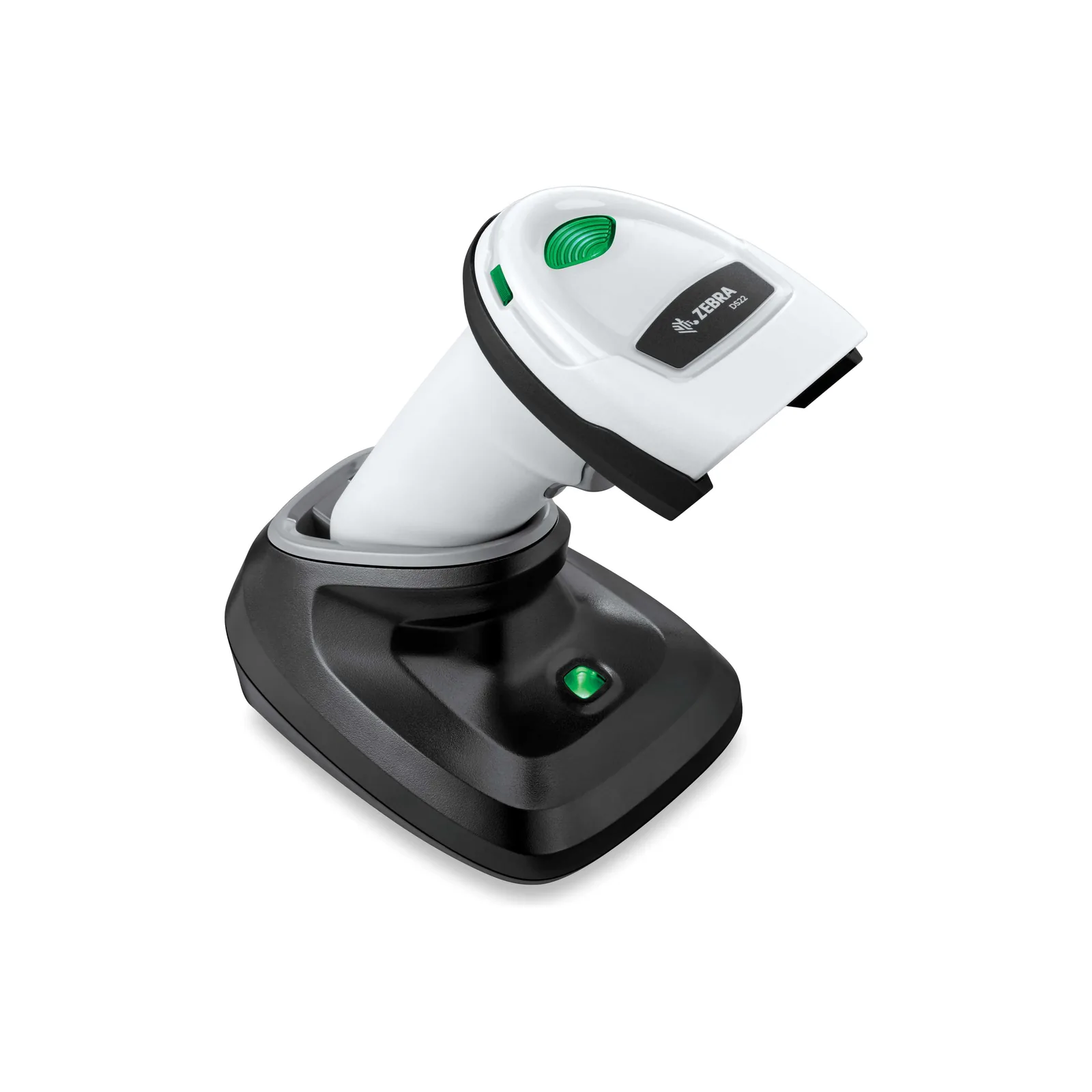 Scanner Zebra DS2278 - vista fronte (bianco, con culla)