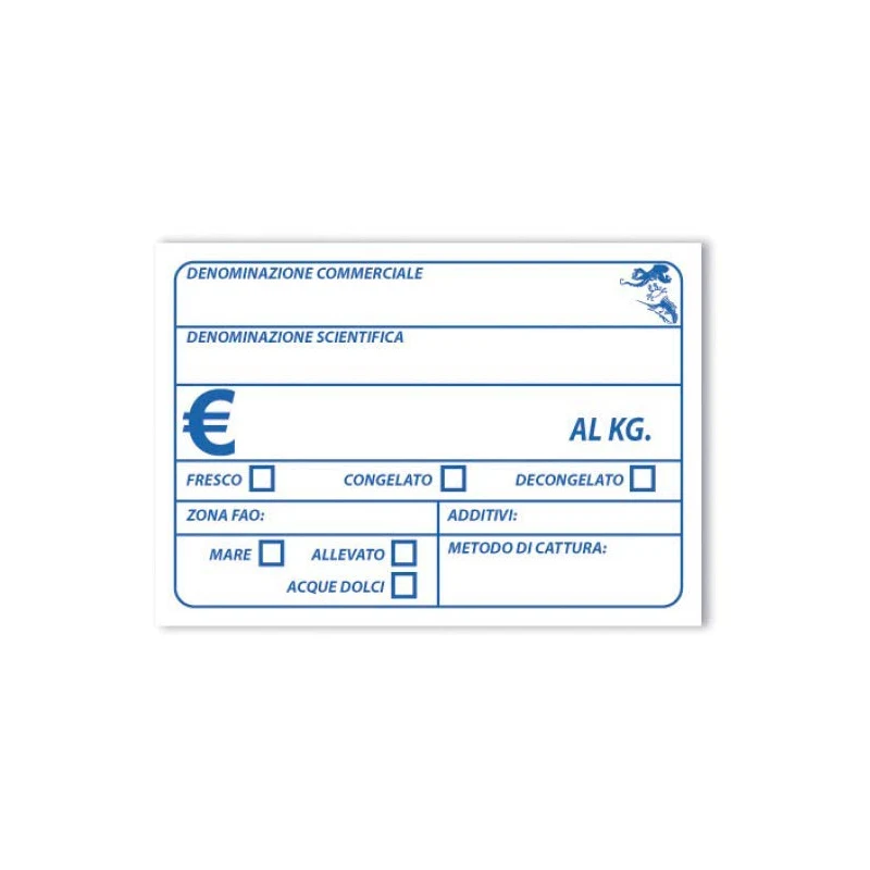 Segnaprezzo cancellabile per reparto CPLA110101