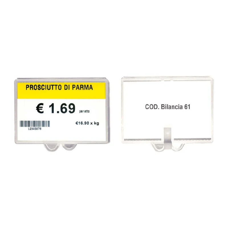 Segnaprezzo trasparente a tasca e supplementi promozionali CPSPTA2008
