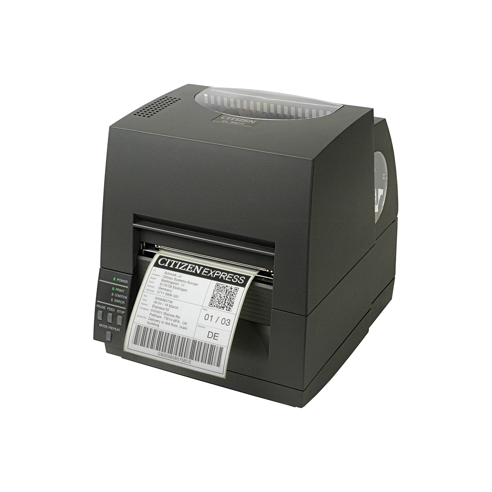 Stampante Citizen CL-S621/631 - vista fronte