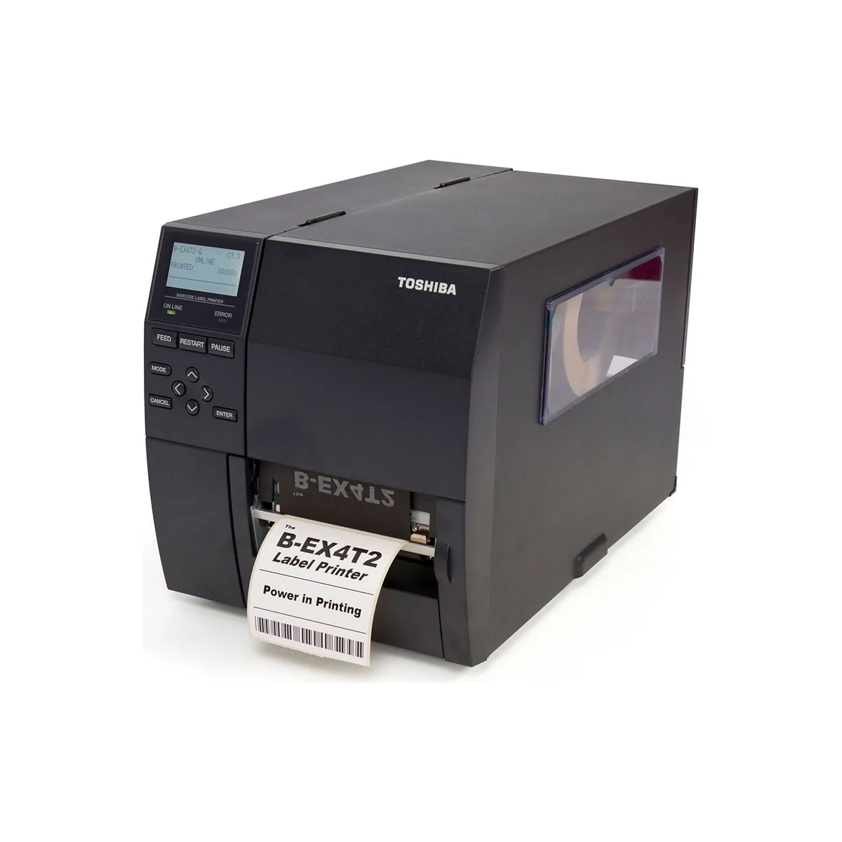 Stampante Toshiba B-EX4T2 - vista tre quarti sinistra