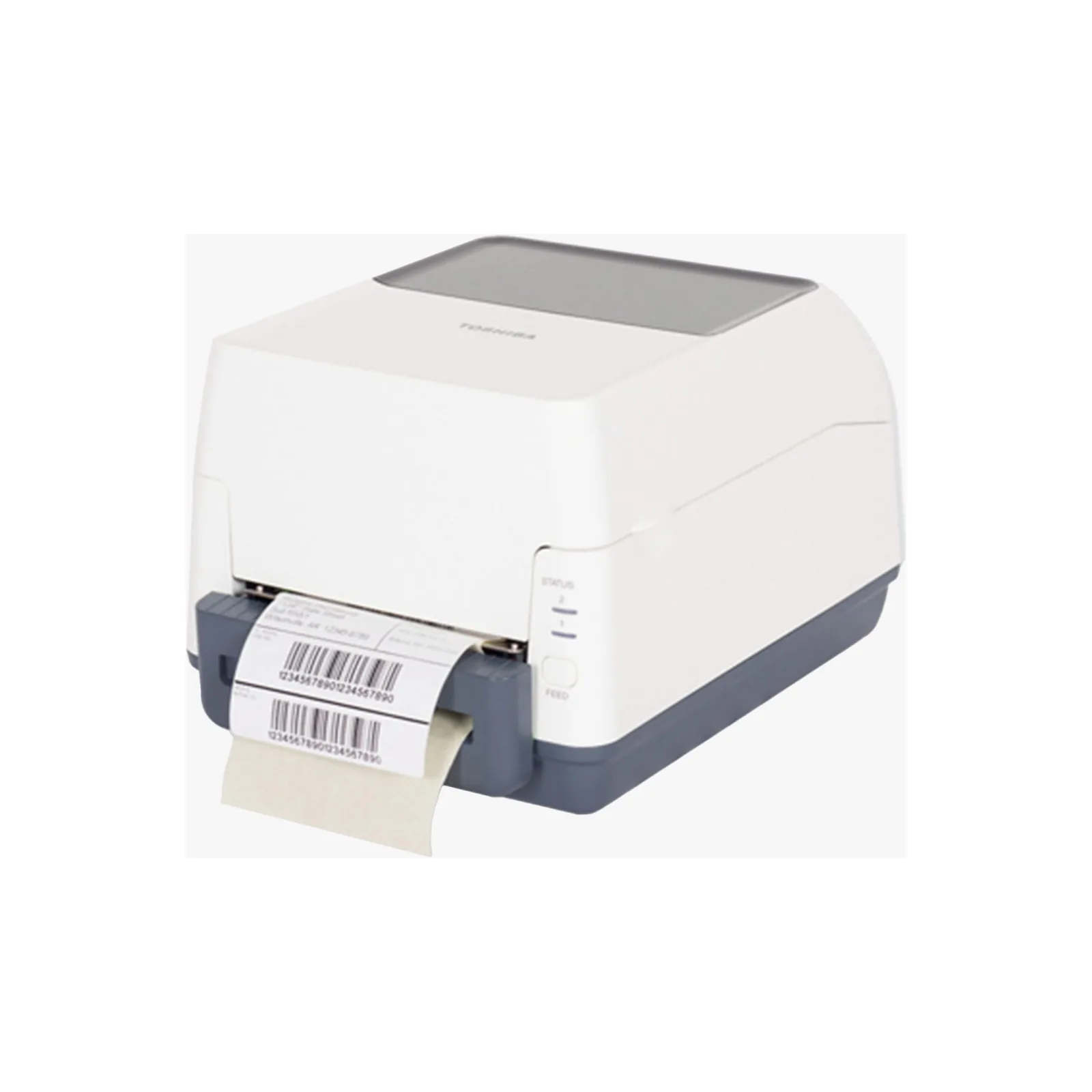Stampante Toshiba B-FV4T - vista tre quarti da sinistra