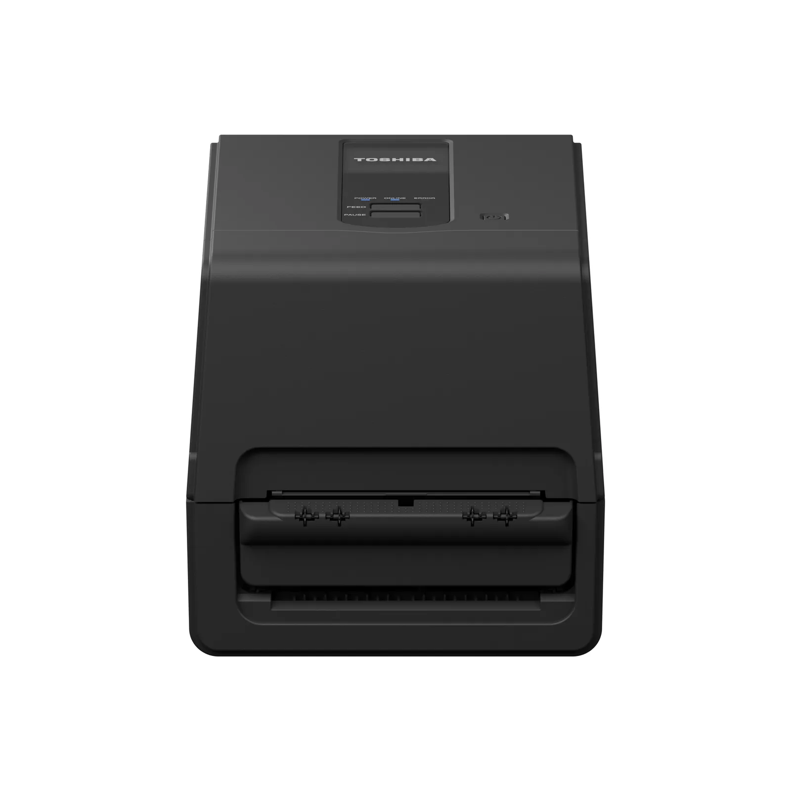 Stampante Toshiba BV420T - vista fronte con spellicolatore