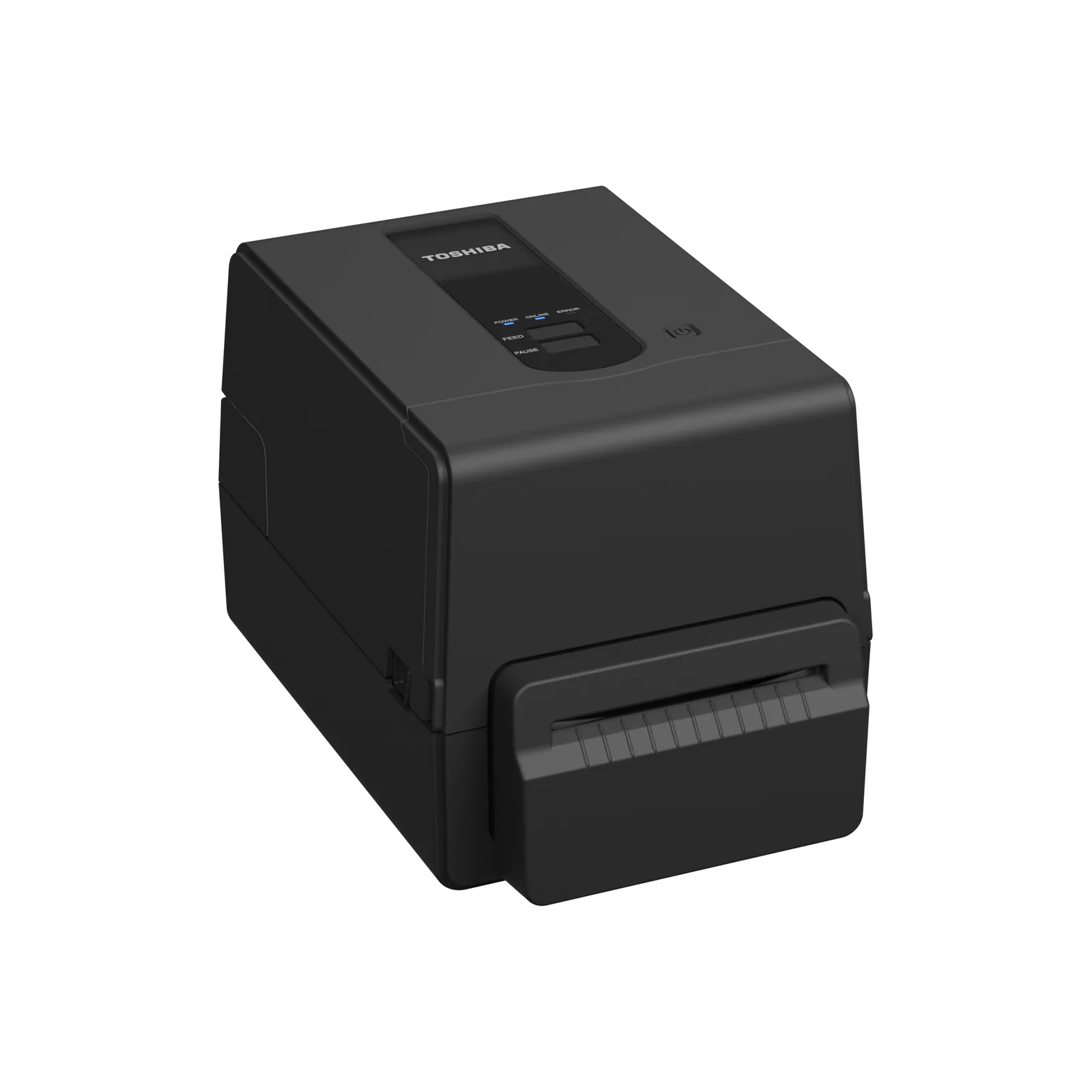 Stampante Toshiba BV420T - vista tre quarti da destra, con taglierina