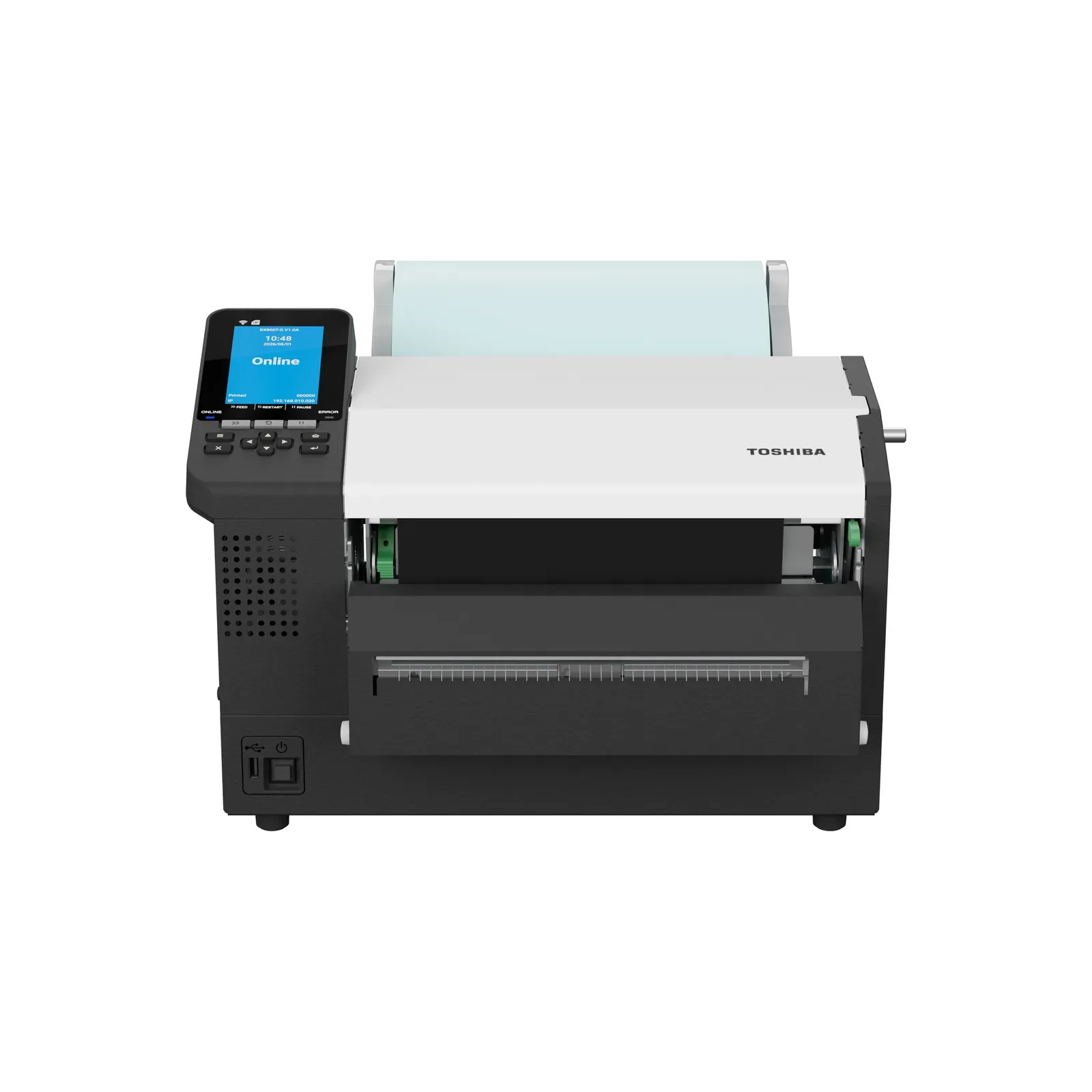 Stampante Toshiba BX820T - vista con taglierina