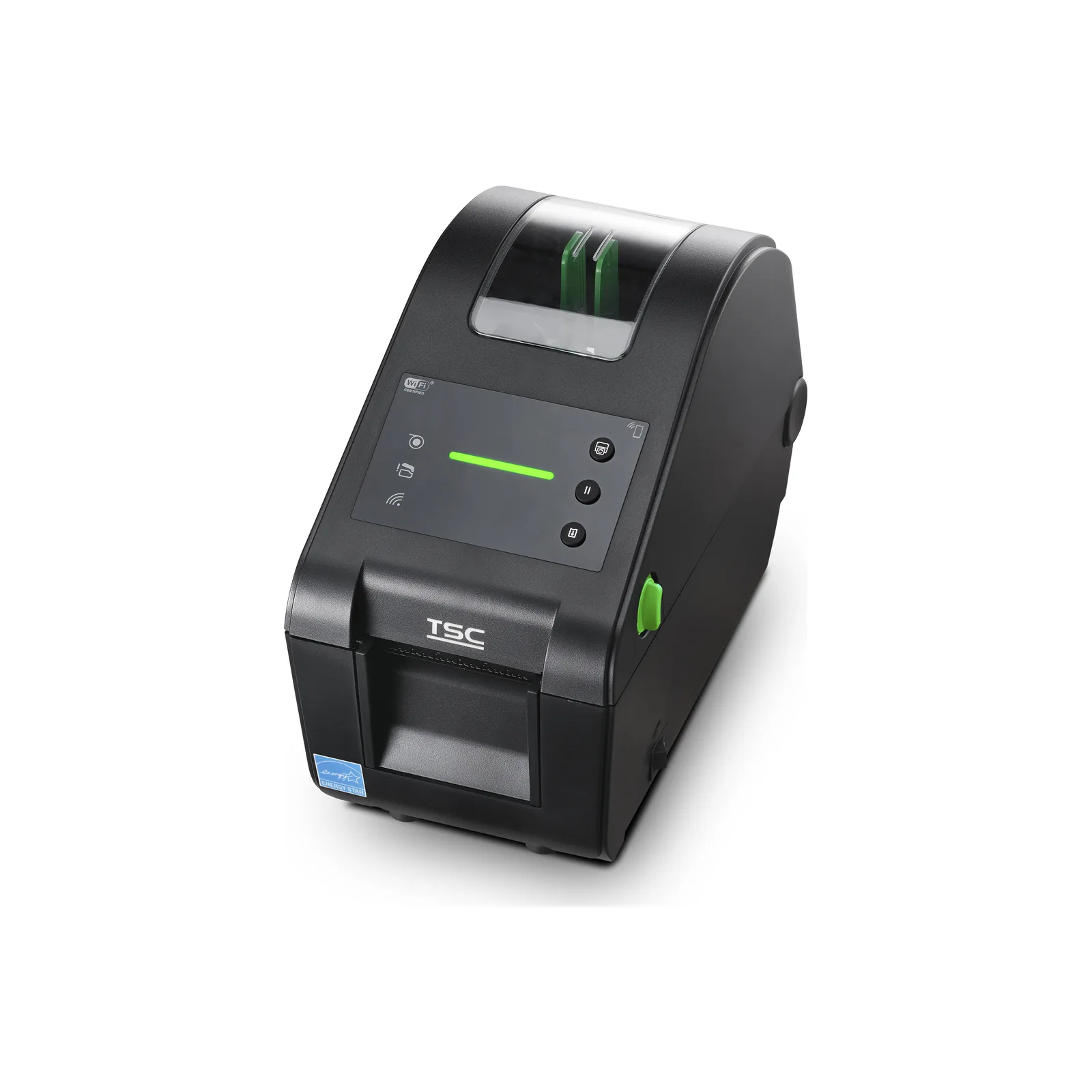 Stampante TSC DH220L - vista DH220L versione LED vista di tre quarti da sinistra, coperch