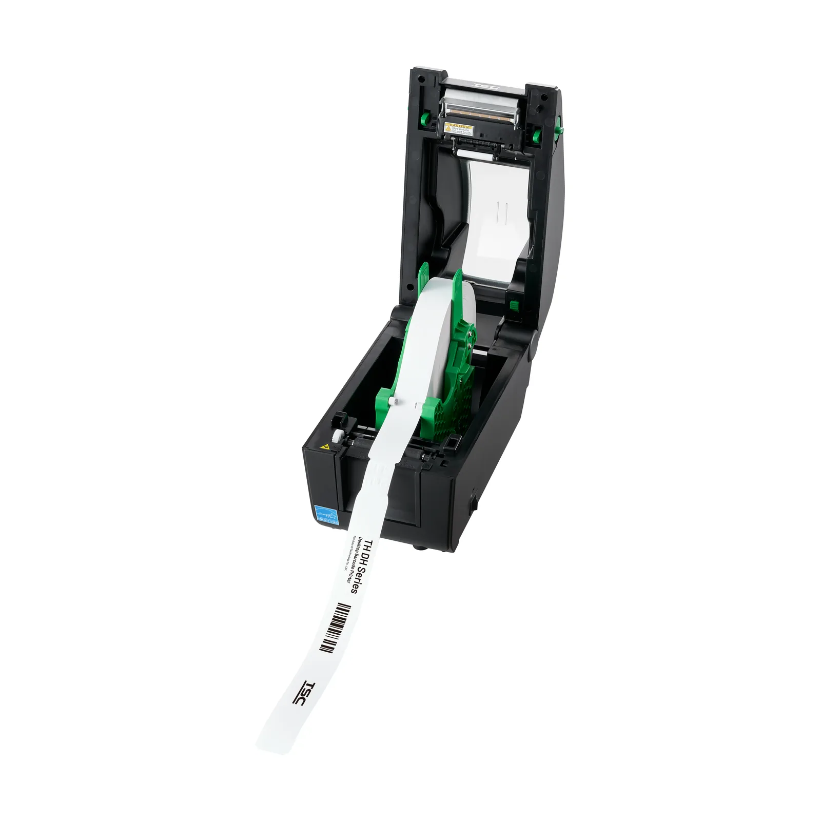 Stampante TSC DH220L - vista versione touch aperta sinistra
