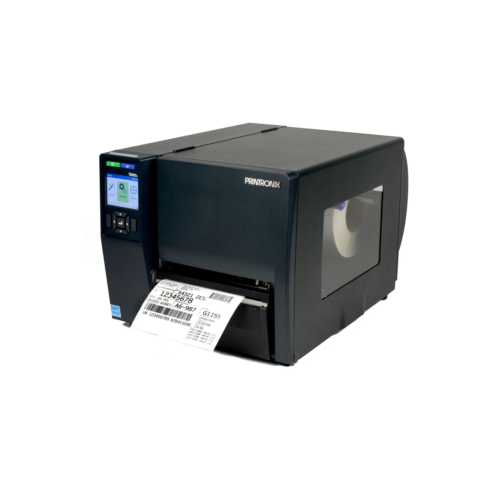 Stampante TSC Printronix T6000e - vista t6000e 6 tre quarti sinistra etichetta f