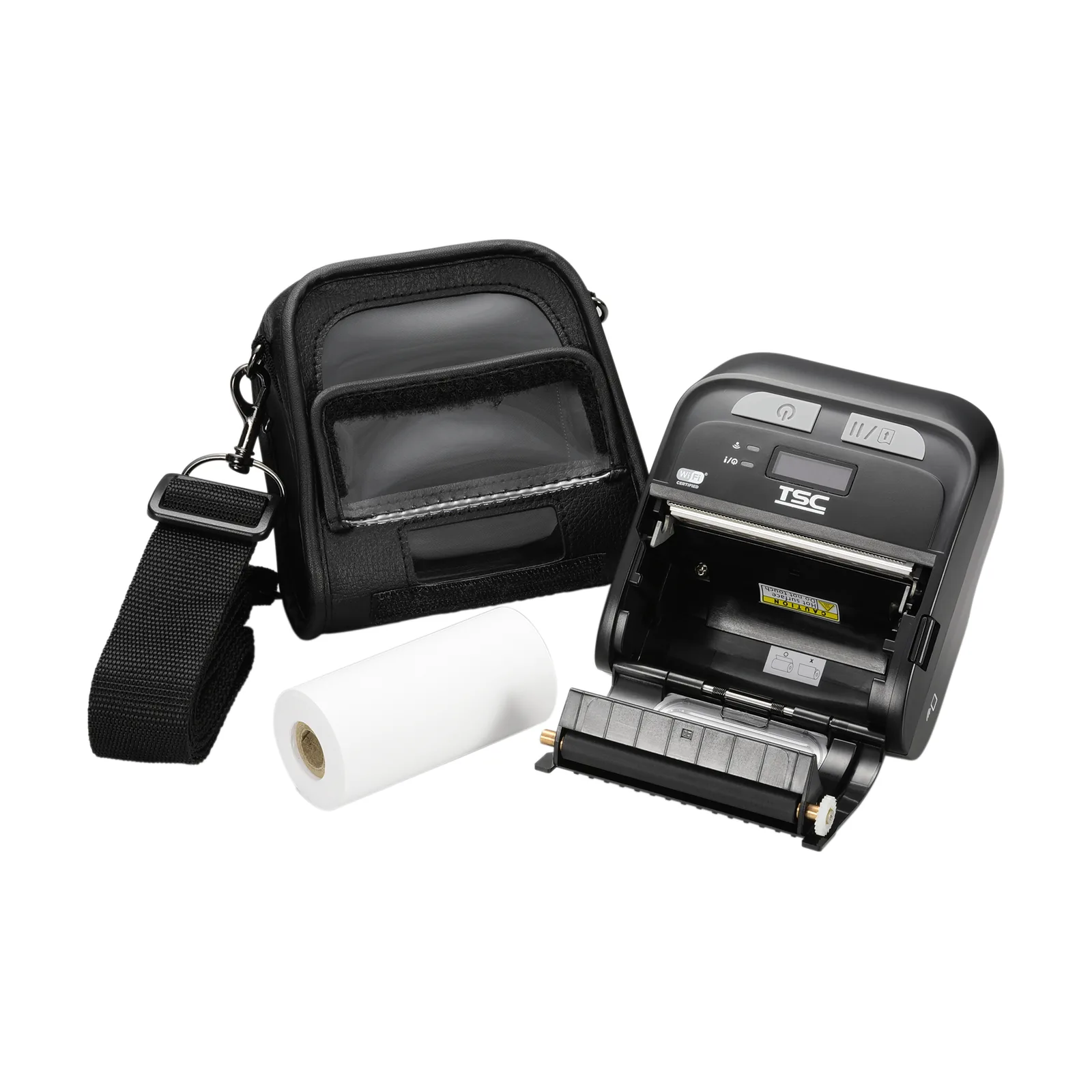 Stampante TSC TDM-30 - vista aperta con custodia