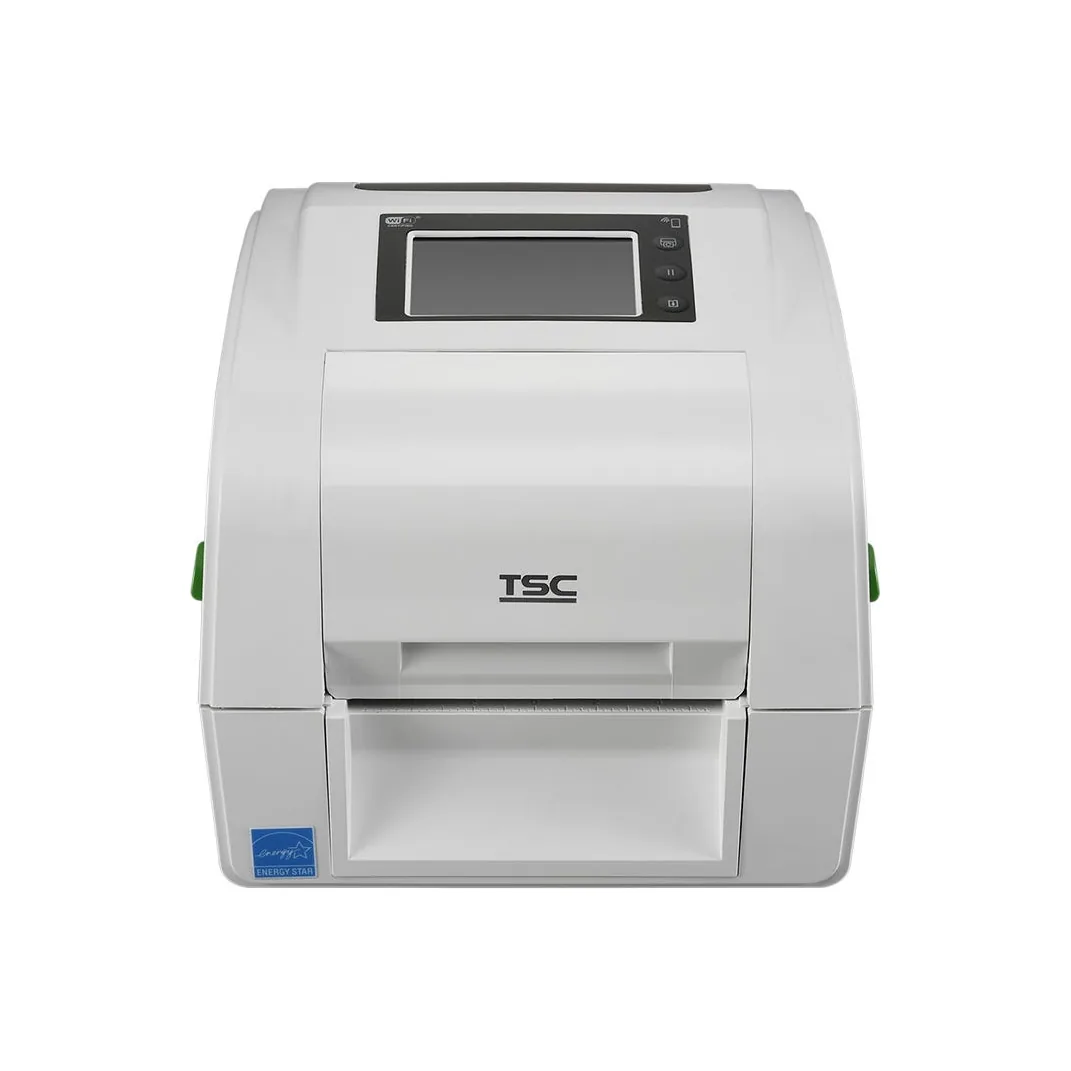 Stampante TSC TH240R - vista th240rhc bianca frontale display spento